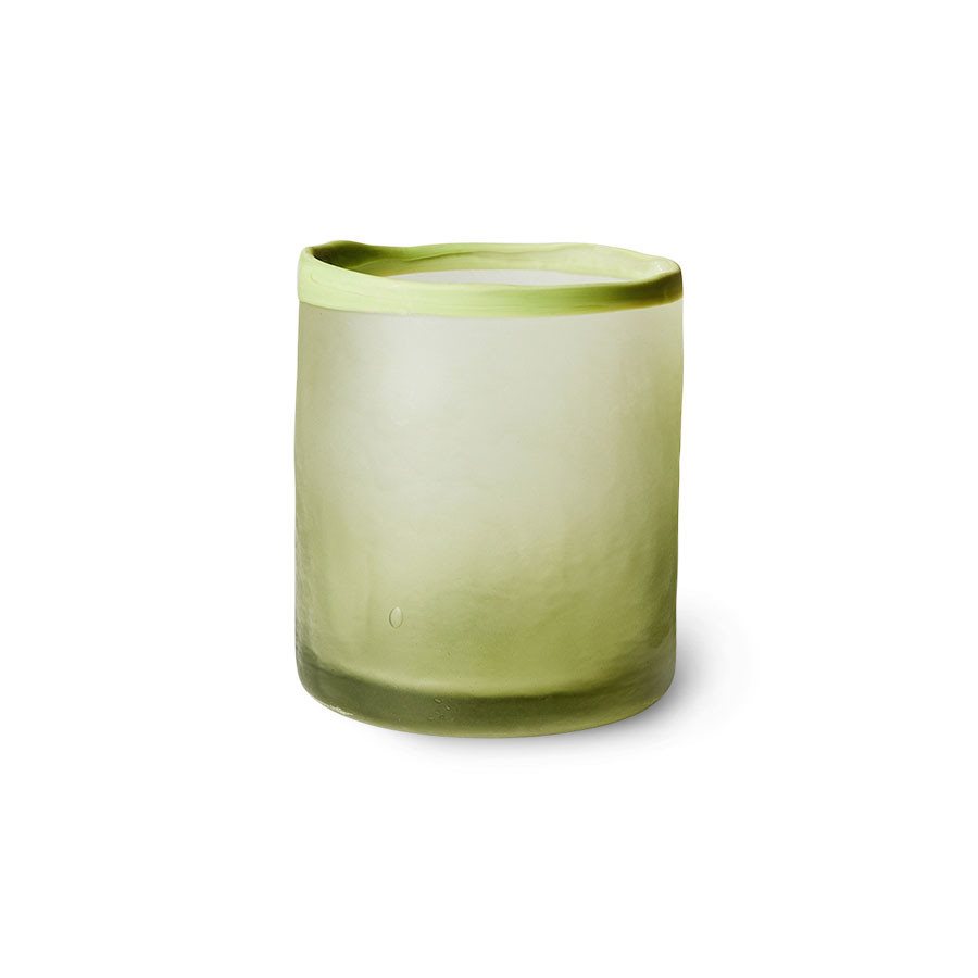 Glass Tea Light Holder Olive Sika Wonen 4738